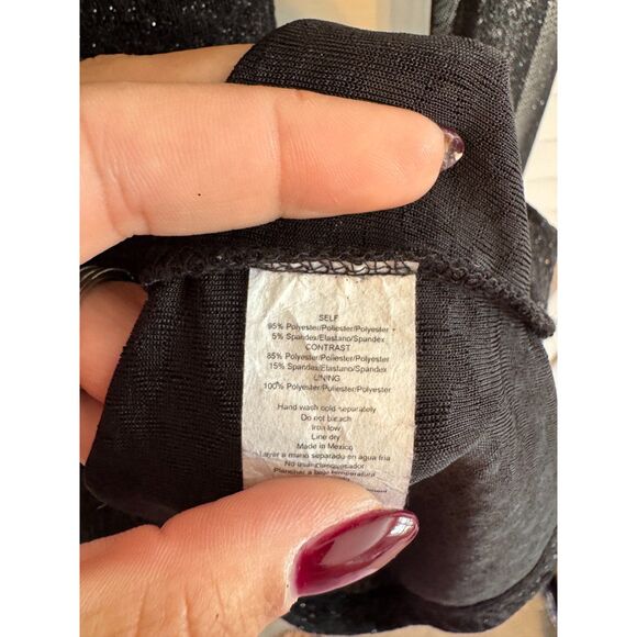 Windsor Sparkle Bodycon Dress with Bell Sleeves - Picture 2 of 3